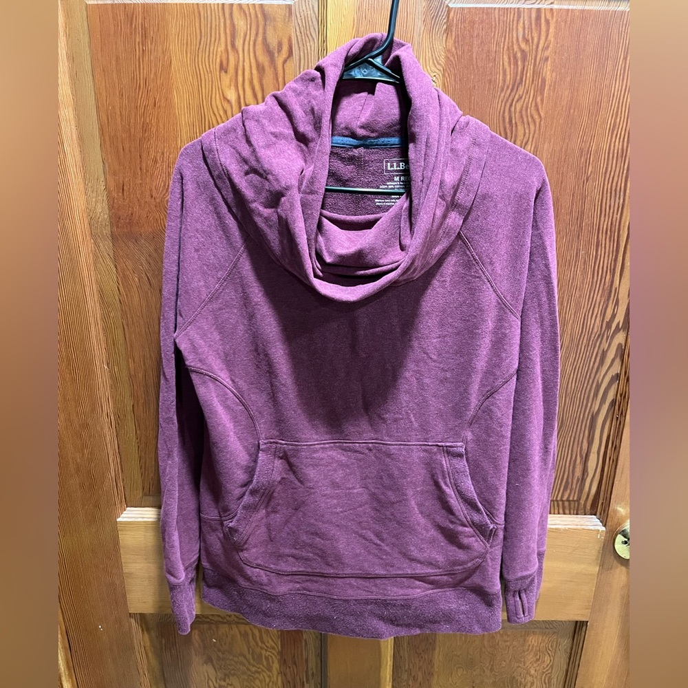 L.L. Bean Women's Turtleneck Sweater in Deep Burgundy